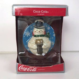 Christmas Ornament Coca Cola Winking Snowman